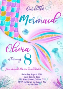 Mermaid Invitation: Mermaid invitation