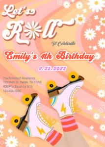 Invitation: Let's Roll Birthday Invitation 6