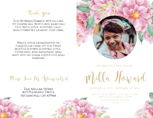Dusty Fleur Funeral Program (8 pages): Dusty Fleur Funeral Program (8 pages)