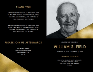 Modern Minimal Funeral Program (8 pages): Modern Minimal Funeral Program (8 pages)