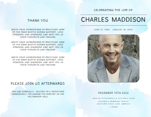 Skye Funeral Program (4 page): Skye Funeral Program (4 page)