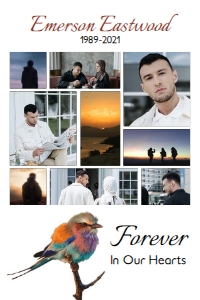 Tranquil Bird Funeral Memory Board: Tranquil Bird Funeral Memory Board