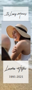 Oceanfront Funeral Bookmark: Oceanfront Funeral Bookmark