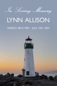 Lighthouse Funeral Prayer Card: Lighthouse Funeral Prayer Card