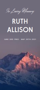 Mountain View Simple One Page Funeral Program: Mountain View Simple One Page Funeral Program