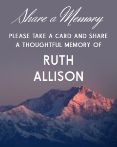 Mountain View Share a Memory Instructions Funeral Template: Mountain View Funeral Memory Card (and Instructions) Template
