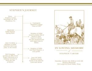Traditional Style Hunting Funeral Program Template: Traditional Hunting Scene Funeral Program