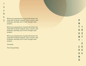 Modern Geometric Funeral Program: Modern Geometric Funeral Program