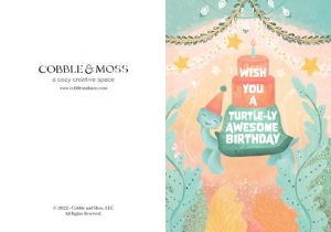 cardBirthday-Turtle-ly Awesome design preview