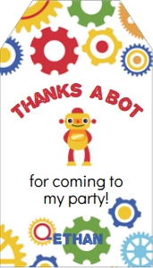 Robot Favor Tag: Robot Favor Tag