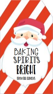 Santa Christmas Gift Tag design preview