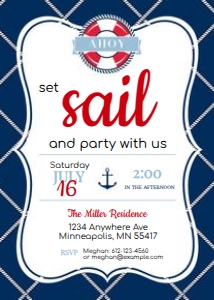 Nautical Invite design preview
