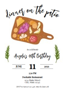 Charcuterie Party Invite design preview
