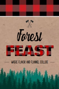 Lumberjack 4x6" Sign Template design preview