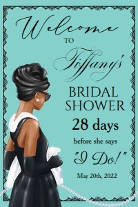 Breakfast at Tiffany's Welcome Sign - AA 1 design preview