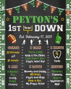 Football Milestone Poster design preview
