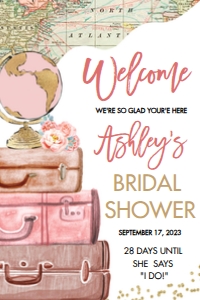 Traveling from Miss to Mrs. III - 24 x 36 Sign design preview