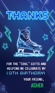 Ice Skating Favor Tag I design preview