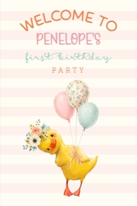 Little Duckling Welcome Sign - 24 x 36 design preview