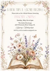 A Beautiful Story Begins Invitation design preview