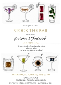 Stock the Bar Jewels Invitation design preview
