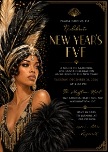 New Year's Eve Celebration Art Deco II - AA design preview