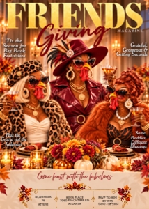 Friendsgiving Turkey Ladies Invitation design preview