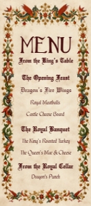 Medieval Menu - Red design preview