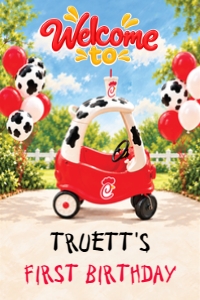 Chicken Nugget Car Welcome Sign design preview