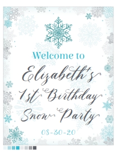 winter wonderland blue - decors - 02 welcome: winter wonderland blue - decors