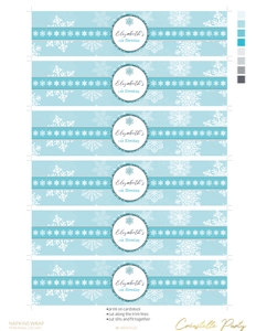 winter wonderland blue - decors - 15 napkin: winter wonderland blue - decors