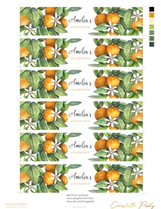 orange - decors - 15 napkin: orange - decors