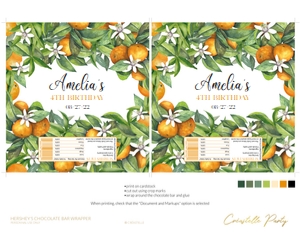 orange - decors - 08 chocolate bar: orange - decors