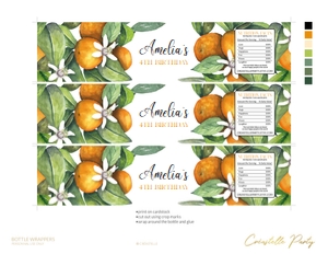 orange - decors - 07 bottle wrap: orange - decors