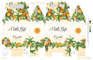 orange - decors - 15 gift box: orange - decors