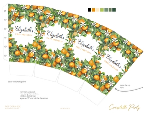 orange - decors - 14 popcorn: orange - decors