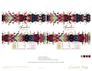 marsala navy - decors - 08 chocolate bar: marsala navy - decors