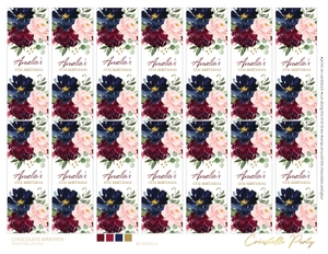 marsala navy - decors - 12 chocolate wrap: marsala navy - decors