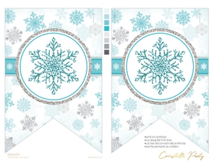 winter wonderland blue - decors - 03 banner: winter wonderland blue - decors