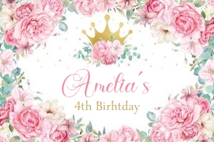 wtrcol princess crown - backdrop - 120x80: wtrcol princess crown - backdrop 1