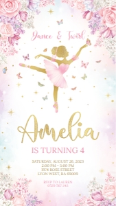 ballerina butterfly - BD invitation 2 1080x1920: ballerina butterfly - bd invitation 2