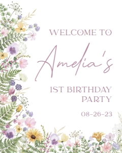meadow delicate - sign 8x10 welcome: meadow delicate - signs