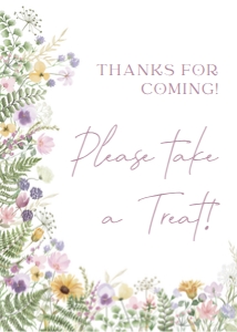 meadow delicate - sign 5x7 treat: meadow delicate - signs