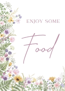 meadow delicate - sign 5x7 food: meadow delicate - signs