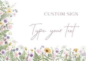 meadow delicate - sign 7x5 custom: meadow delicate - signs