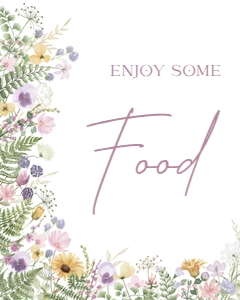 meadow delicate - sign 8x10 food: meadow delicate - signs