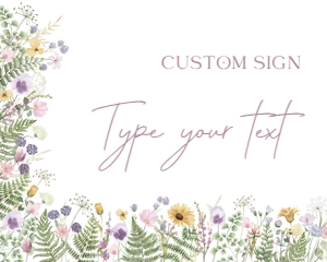 meadow delicate - sign 10x8 custom: meadow delicate - signs