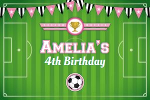 soccer pink - backdrop - 60x40in: soccer pink - backdrop