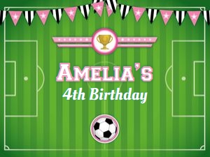 soccer pink - backdrop - 160x120cm: soccer pink - backdrop