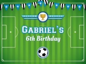 soccer blue - backdrop - 160x120cm: soccer blue - backdrop